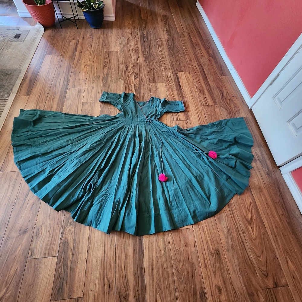 Indian pakistani anarkali kameez with dupatta